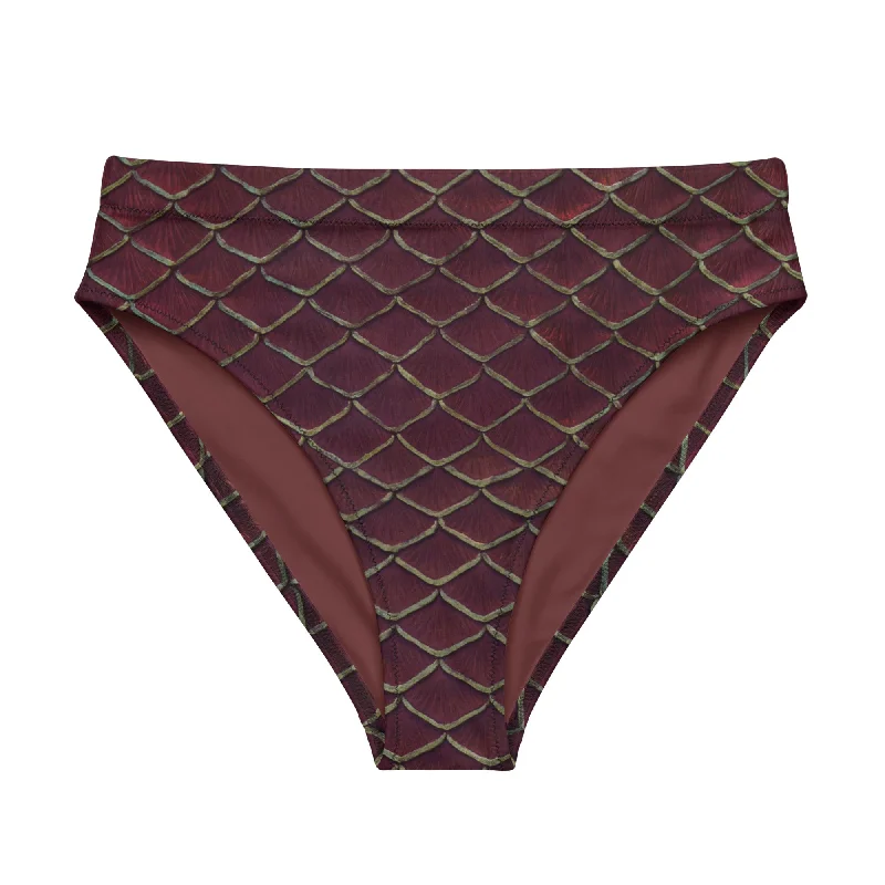 Yule Tide Recycled High-Waisted Bikini Bottom