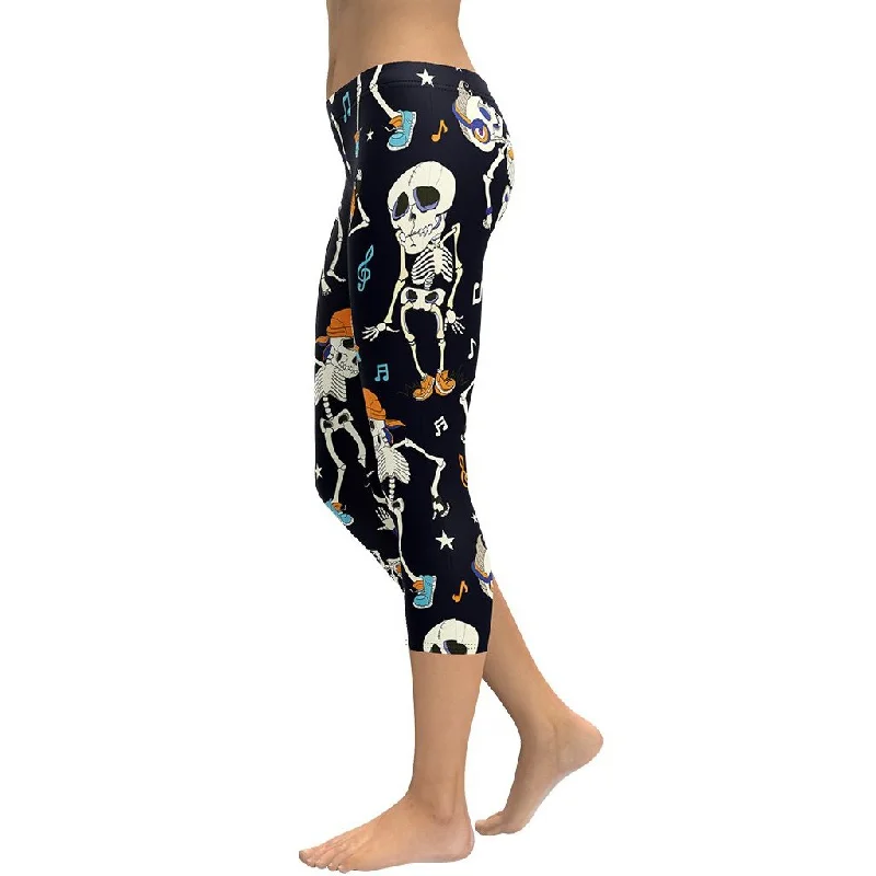 Dancing Skeletons Capris