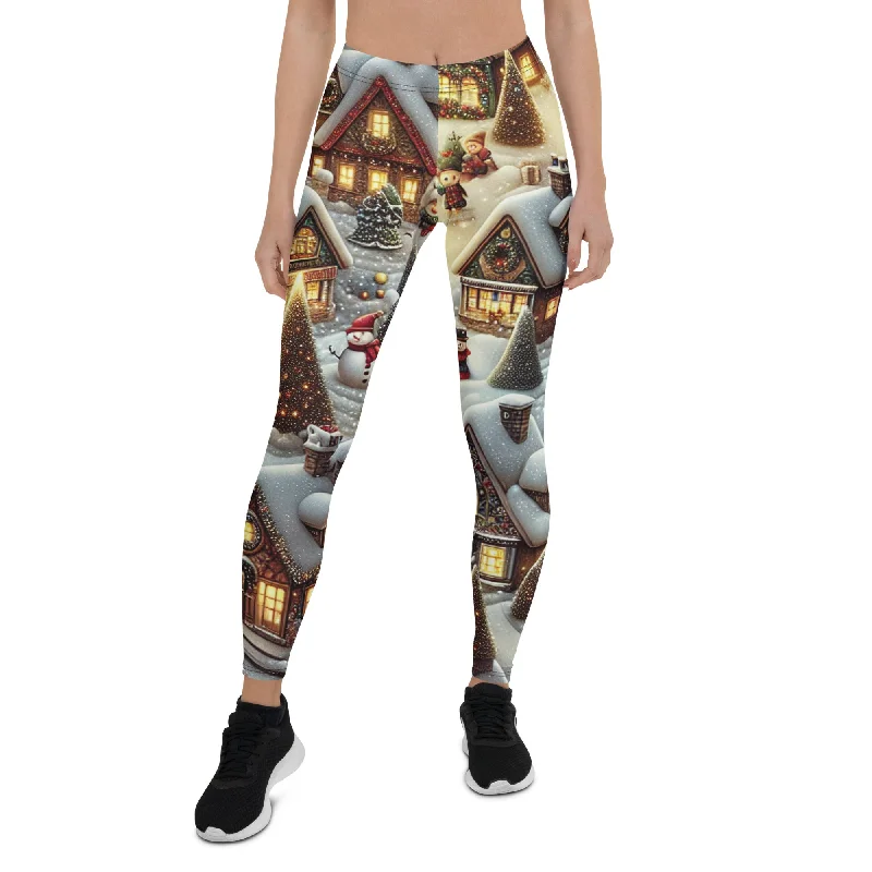 Festive Village Leggings