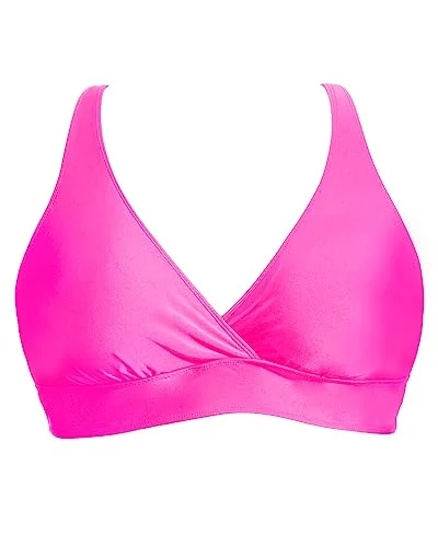 Plus Size Sport Bra V neck Bikini Top