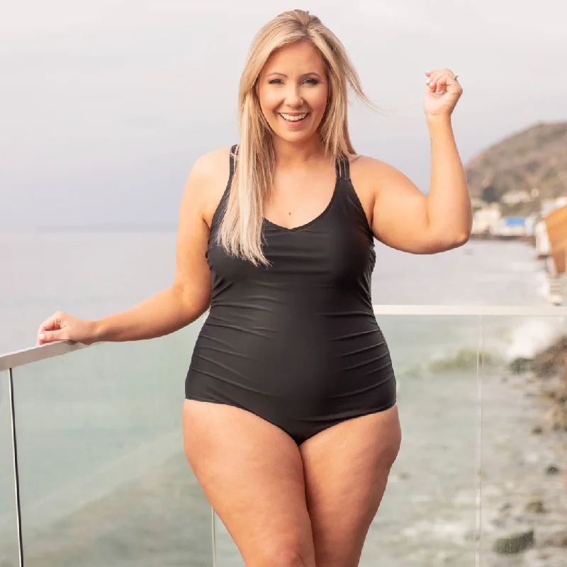 Meet You At The Lake Swimsuit, Black