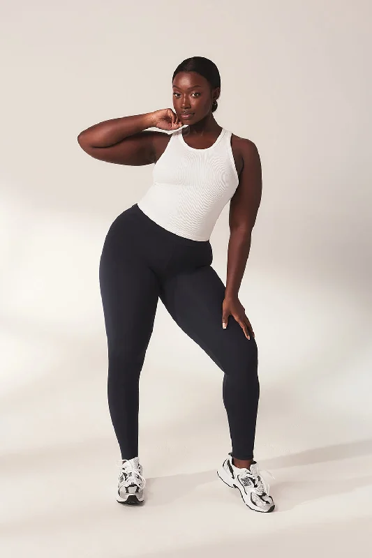 Lightweight Everyday High Waisted Leggings - Vintage Navy