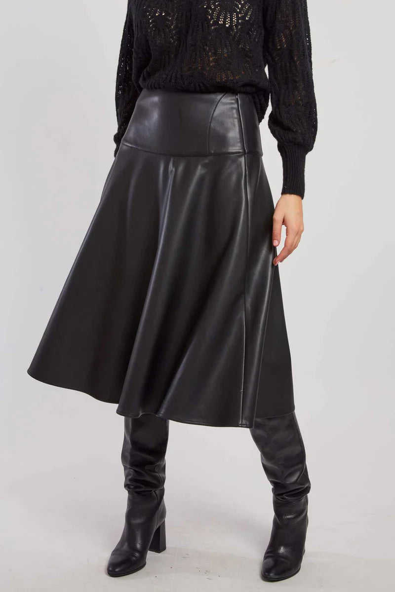 Gentiane Circle Skirt - Black