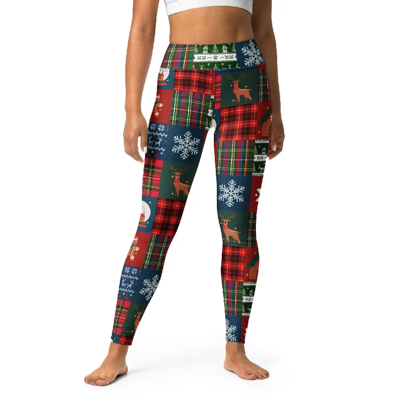 Christmas Patchwork Yoga Leggings