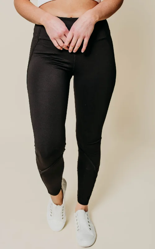 High Waist Black Yoga Leggings - Final Sale