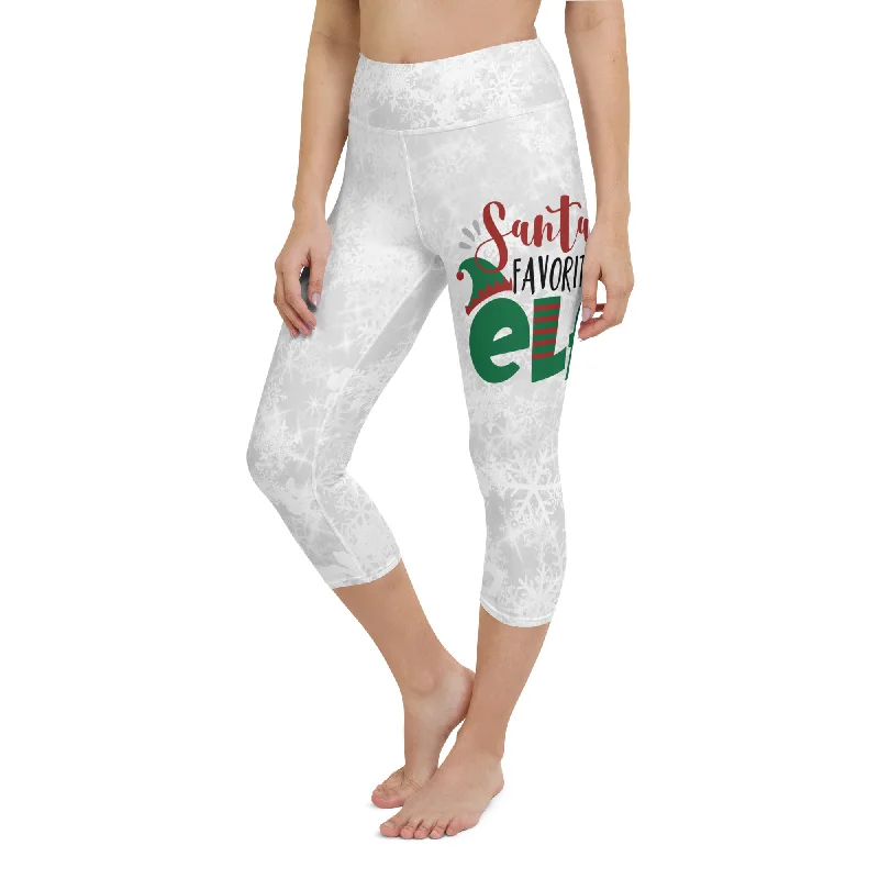 Santa's Favorite Elf Yoga Capris