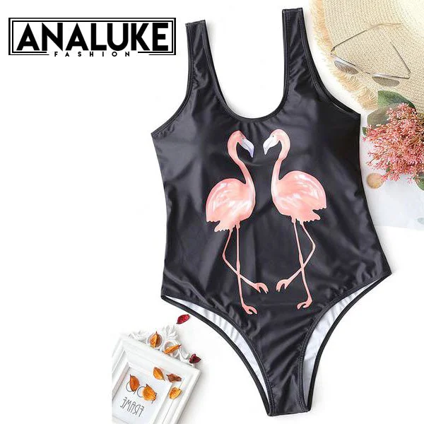 Plus Size Flamingo Swimwear