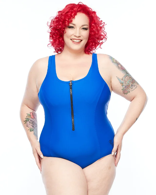 Racer Back Swimsuit - Zip