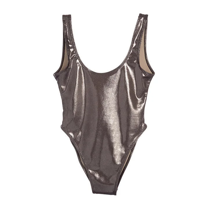 METALLIC DARK SILVER [BLANK SWIMSUIT]