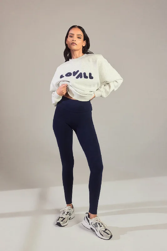 Everyday High Waisted Leggings - Navy Blue