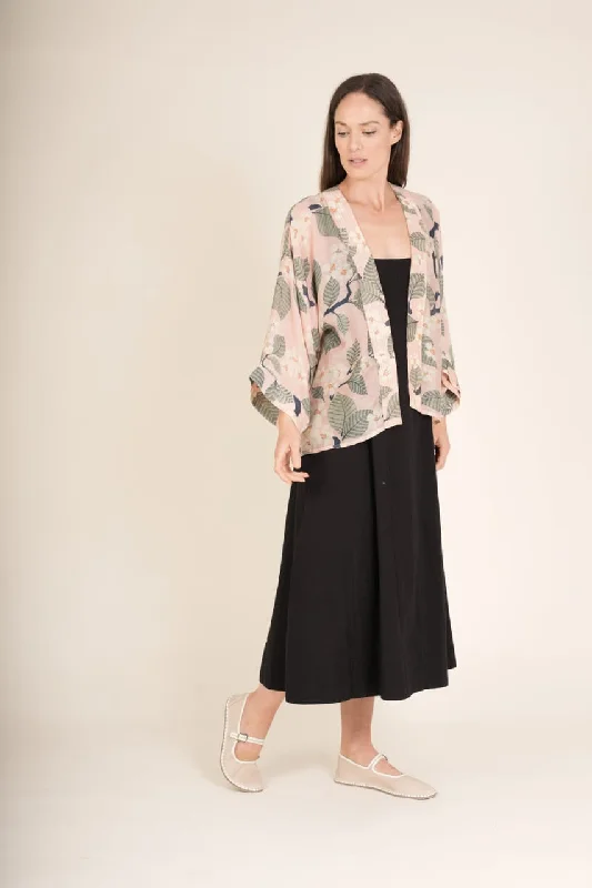 Tree Blossom Pink Kimono Dapper Women's 1920S