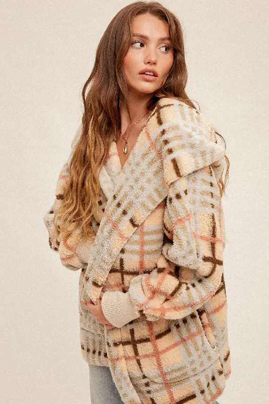 Becky Plaid Sherpa Business