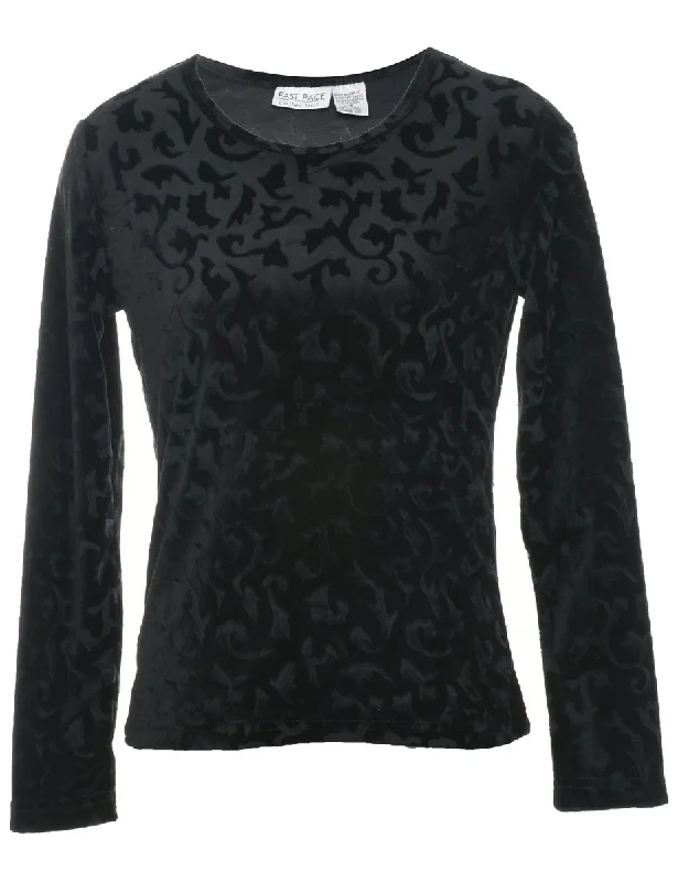 Black Evening Top - S Confident Women's High - fashion