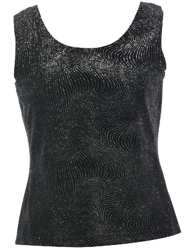Metallic Evening Top - M Country