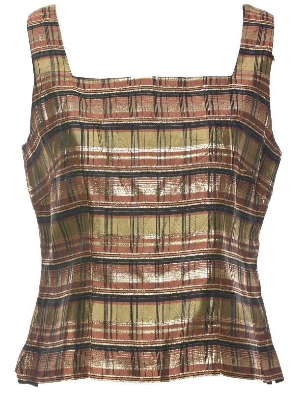 Lurex Evening Top - M Traditional Women's Wool