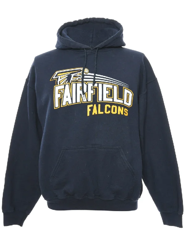 Fairfield Falcon Baseball Hooded Sports Sweatshirt - L Confident Women's High - fashion Fairfield Falcon Baseball Hooded Sports Sweatshirt - L Confident Women's High - fashion