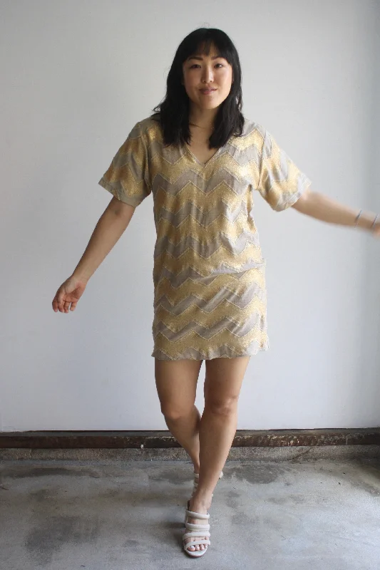 Samuji metallic tunic Bohemian Women's Free