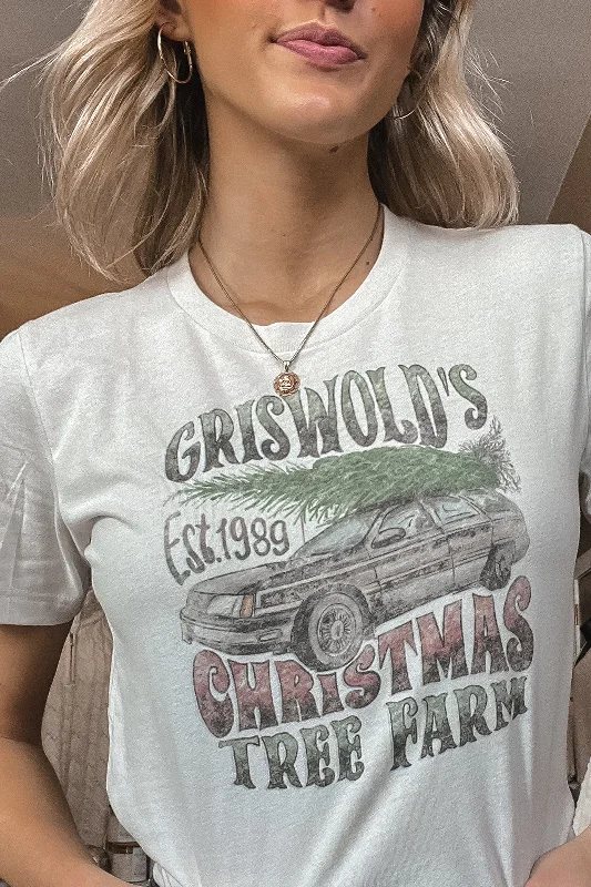 Griswold's Christmas Tree Farm Tee Feminine Women's Soft 