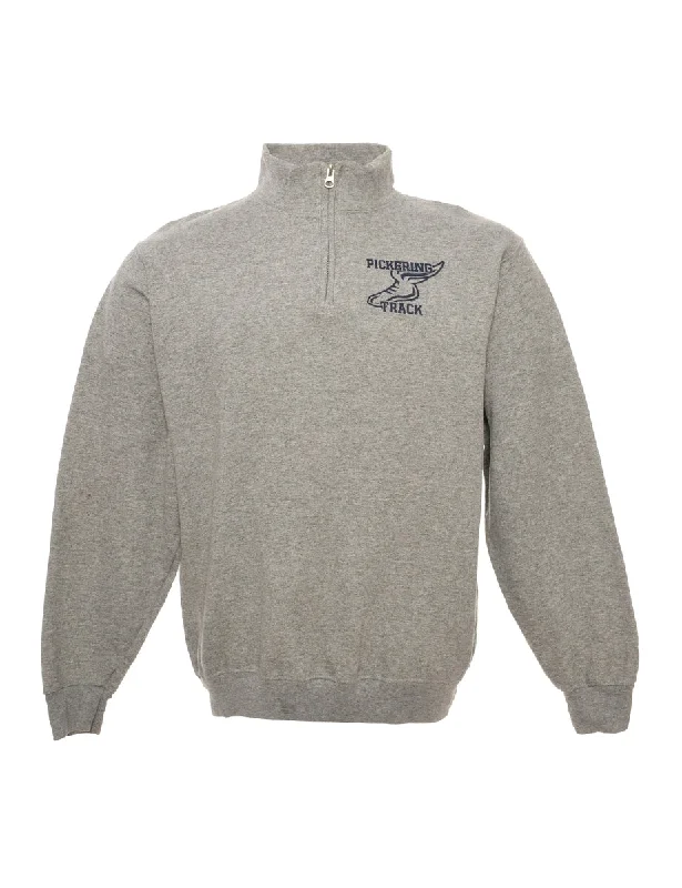 Black Jerzees Printed Sweatshirt - M Earthy Women's Hemp - based