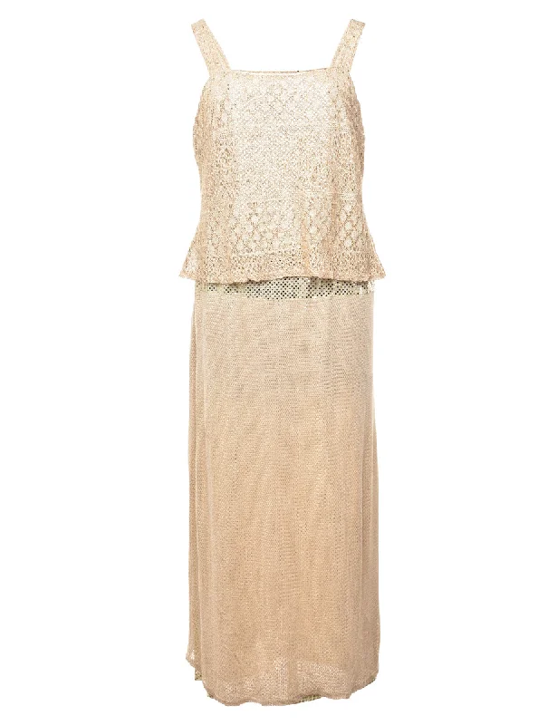 Lurex Evening Dress - M Disco