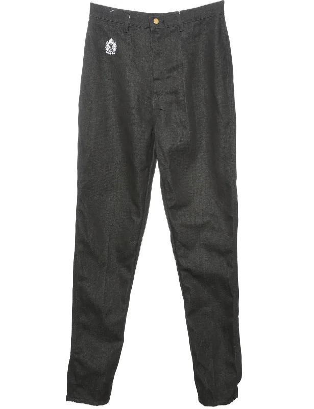 Zip Front Tapered Jeans - W30 L33 Youthful Women's Anime - inspired