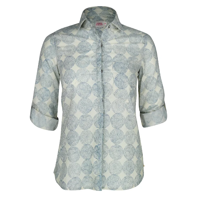 Kelly  Spotty Dotty Shirt Artistic Women's Hand - painted