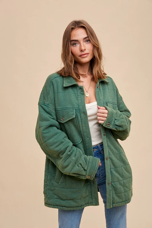 Evergreen Quilted Jacket Confident Women's High - fashion