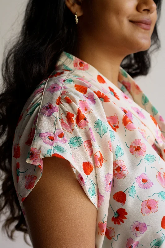 Faye Blouse - Sketchbook Floral Scandinavian