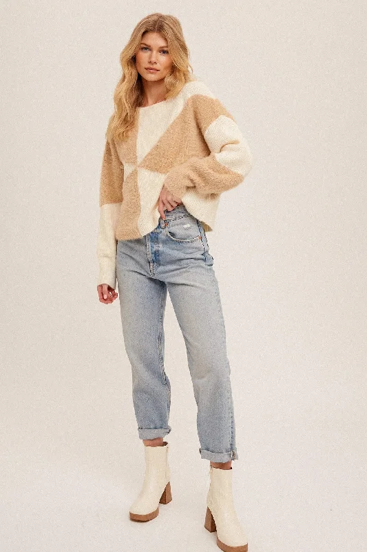 Fuzzy Taupe Groovy Sweater performance