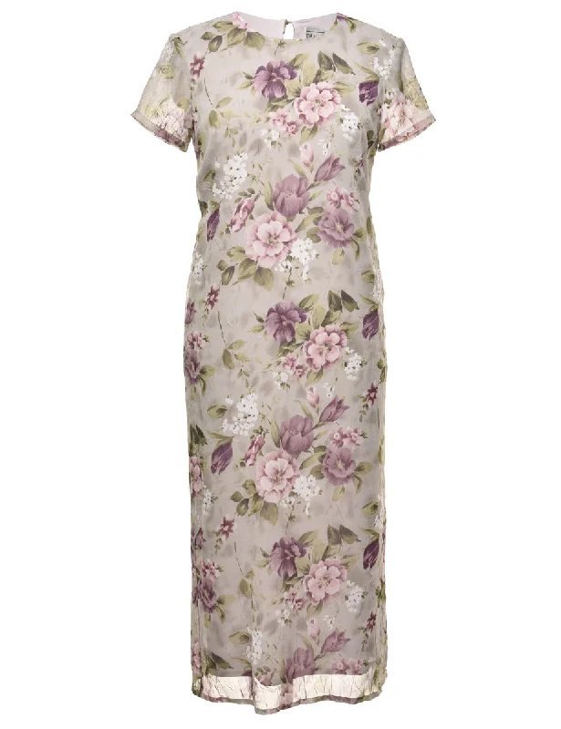 Floral Maxi Dress - M Modern Women's 
