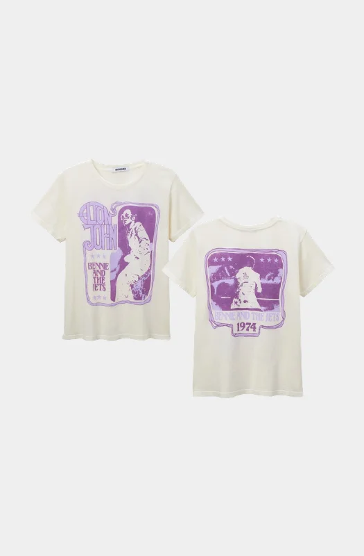 Elton John Bennie & The Jets Encore Tee Earthy Women's Hemp - based