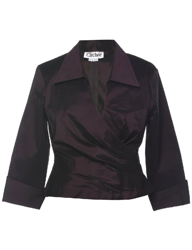 Plum Evening Top - L Streetwear Style for 