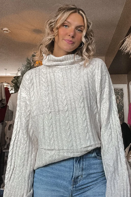 Lissy Cableknit Sweater Trendy Women's 