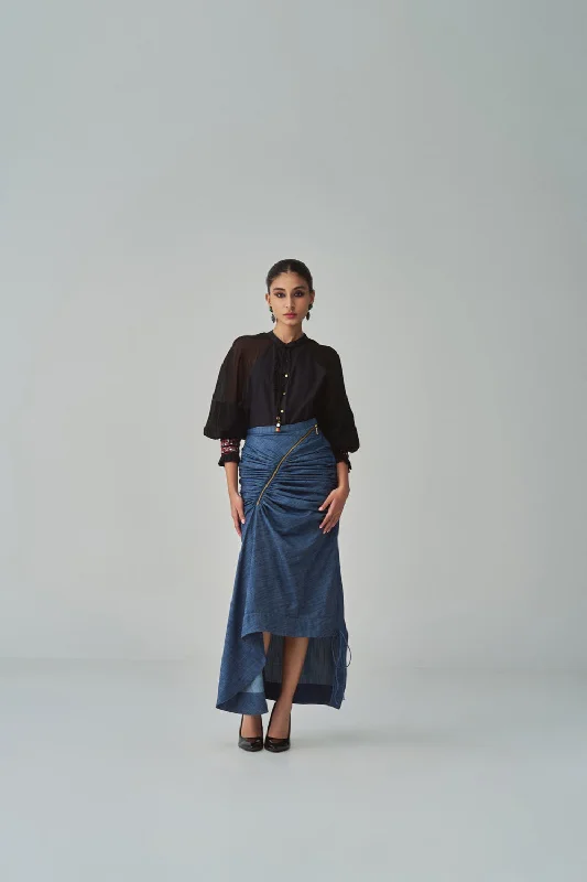 Tara  Buttoned Blouse French