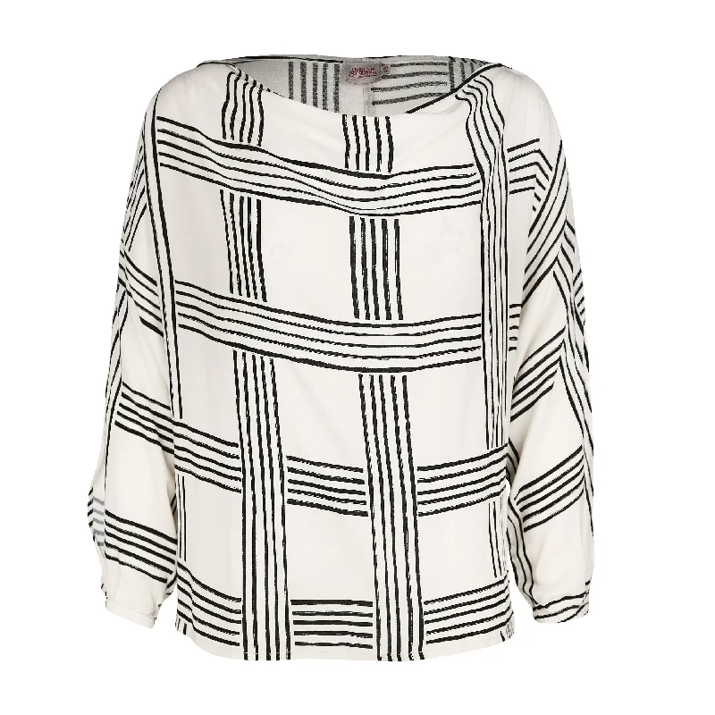 Maria Top Cupro Check Print Vacation