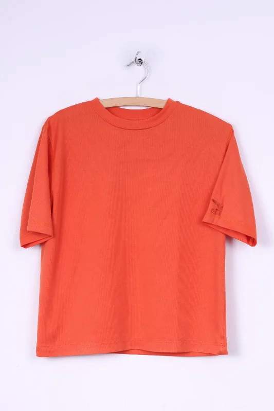 Salewa Womens S T- Shirt Crew Orange Short Sleeve Summer Top Outdoor British Gentlewoman Style Salewa Womens S T- Shirt Crew Orange Short Sleeve Summer Top Outdoor British Gentlewoman Style