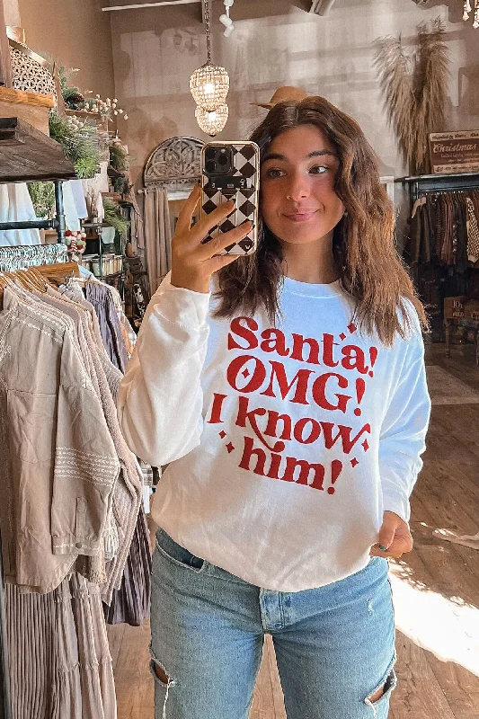 SANTA I Know Him Sweatshirt British Gentlewoman Style