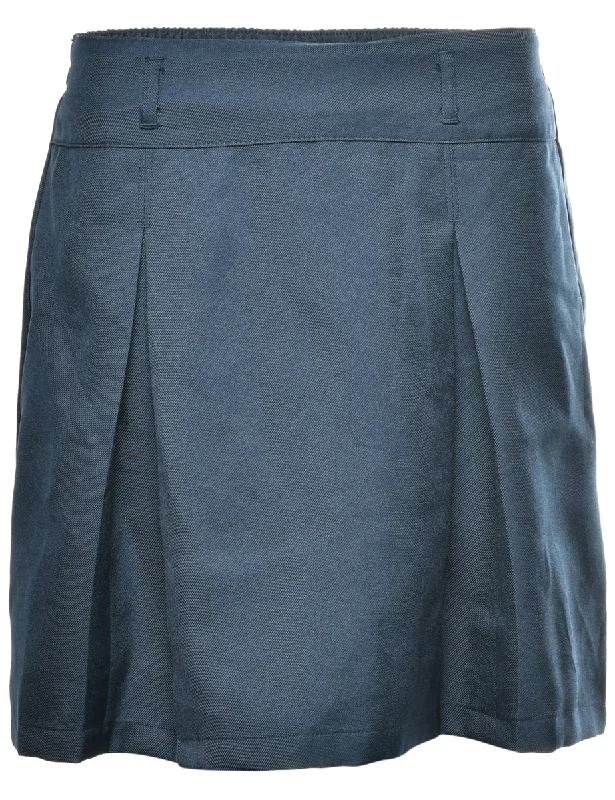 Navy A-line Skirt - M Business