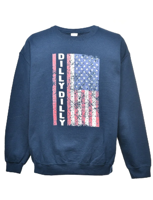 Dilly Dilly Printed Sweatshirt - L Relaxed Women's 