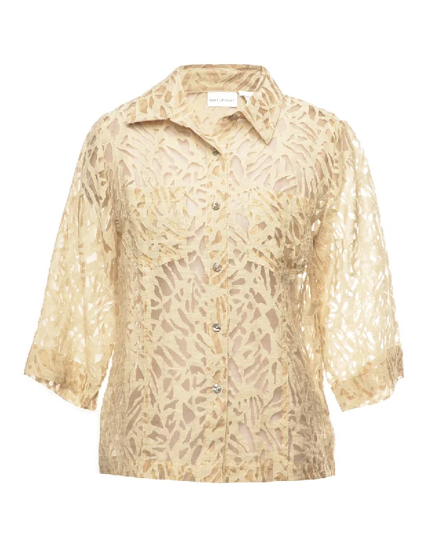Sheer Shirt - M Luxurious Women's High -  end