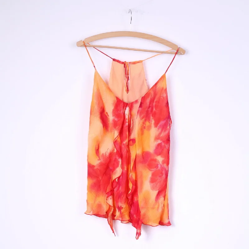 Michaela Louisa London Womens 16 L Tank Top Orange Viscose Romantic Summer Shirt Refined Women's Velvet Michaela Louisa London Womens 16 L Tank Top Orange Viscose Romantic Summer Shirt Refined Women's Velvet