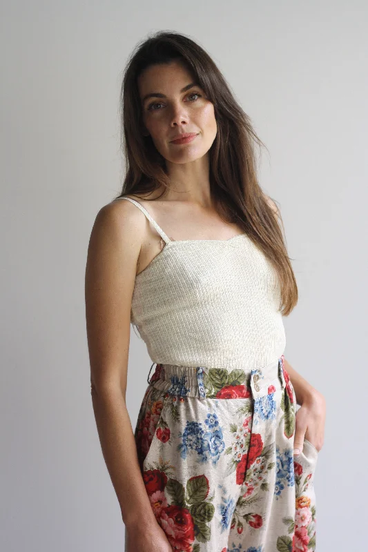 40s Knit Camisole Refined Women's Hand - crafted
