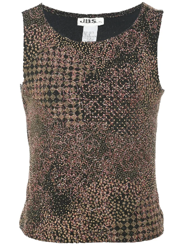 Sparkly Evening Top - M Sustainable Organic