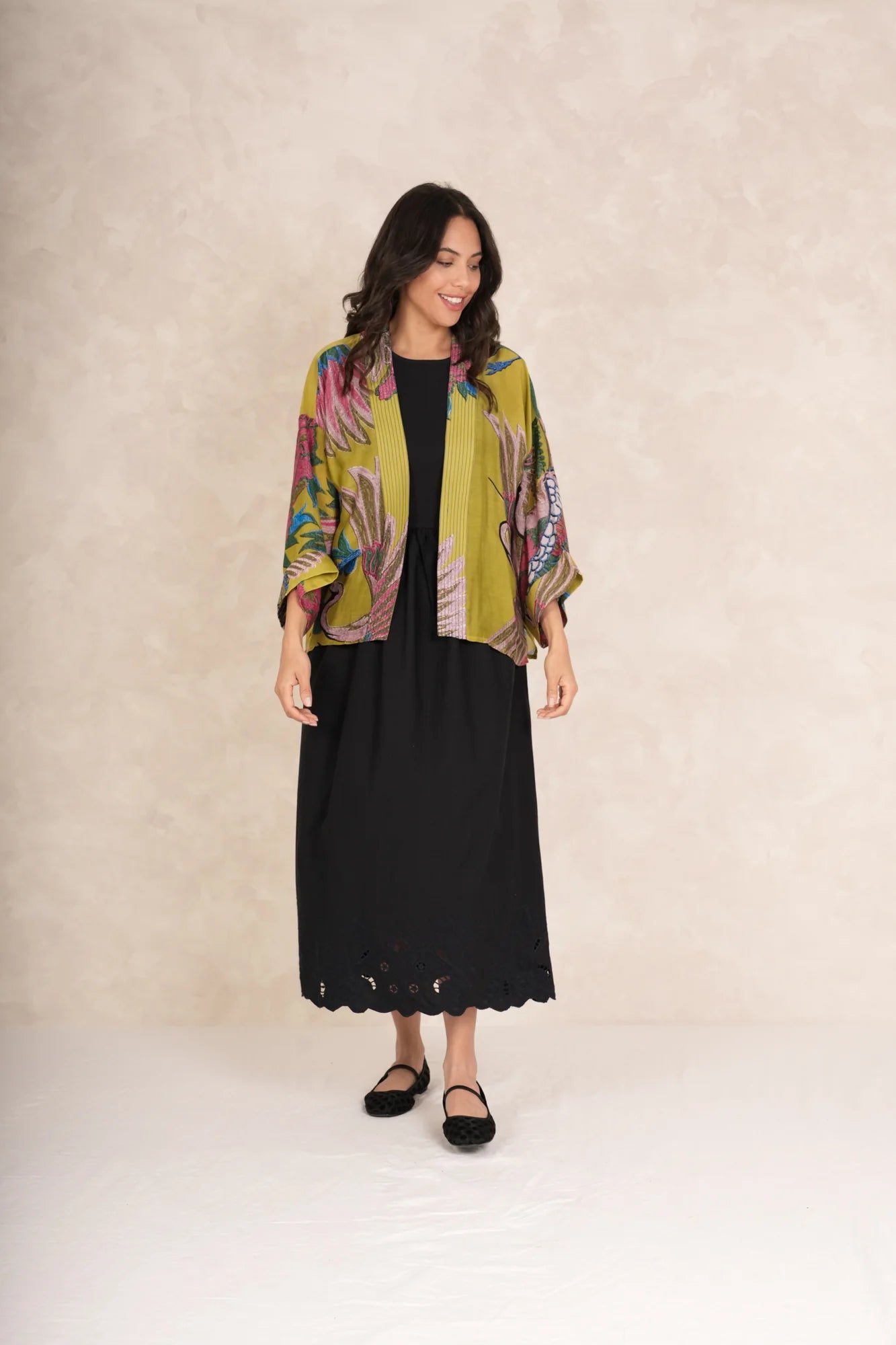 Crane Olive Kimono Sporty Women's Athleisure 