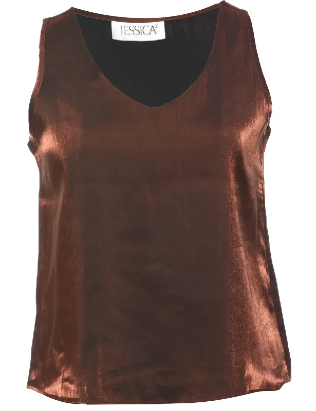 Sleeveless Evening Top - M Sporty Women's Athleisure 