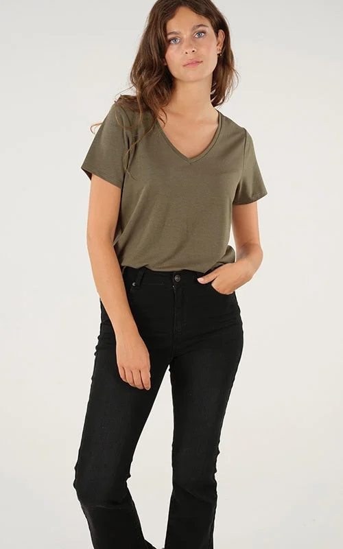 Glowy Khaki T-shirt Cashmere