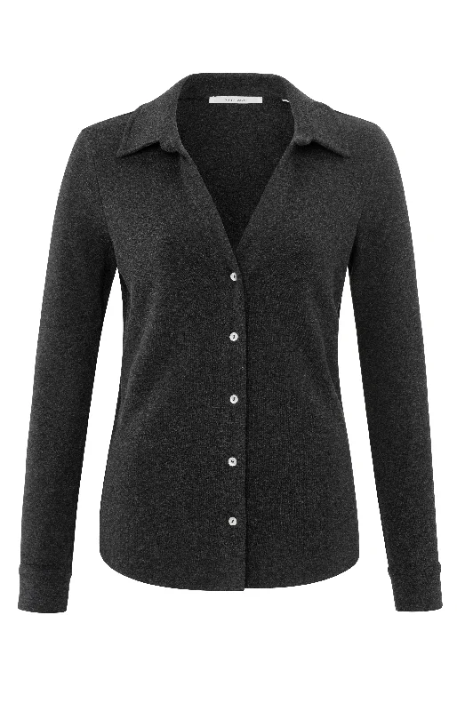Tamy Jersey Anthricate Melange Blouse Contemporary 