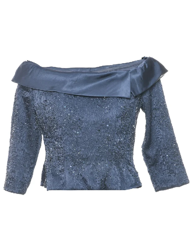 Beaded Evening Top - S Athletic Women's 