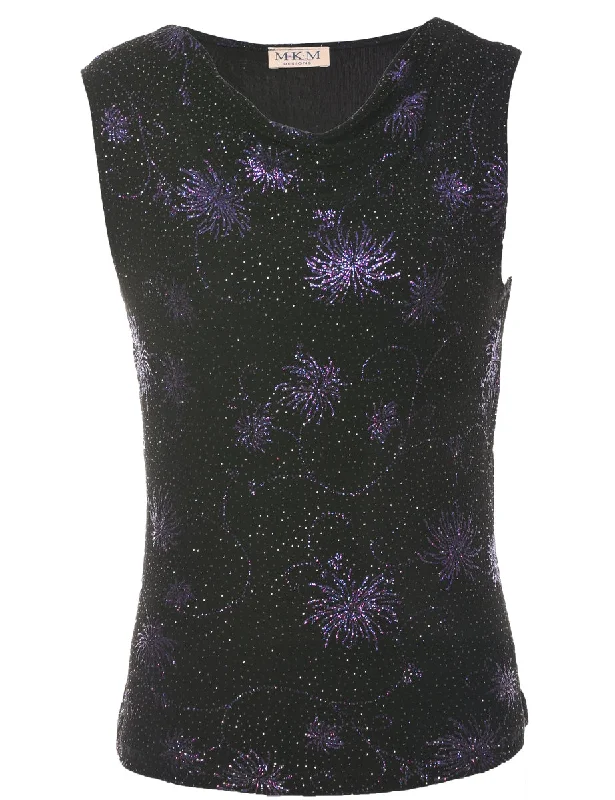 Metallic Evening Top - S garde