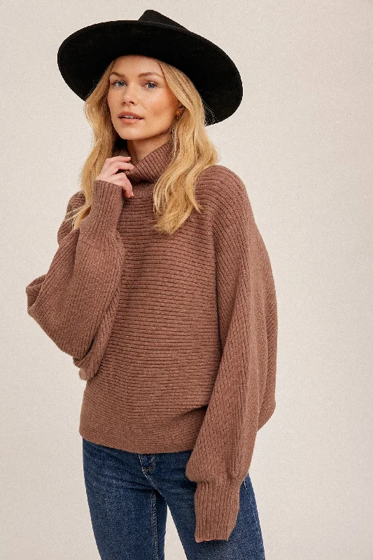 Mocha Myra Sweater Dapper Women's Bow - adorned
